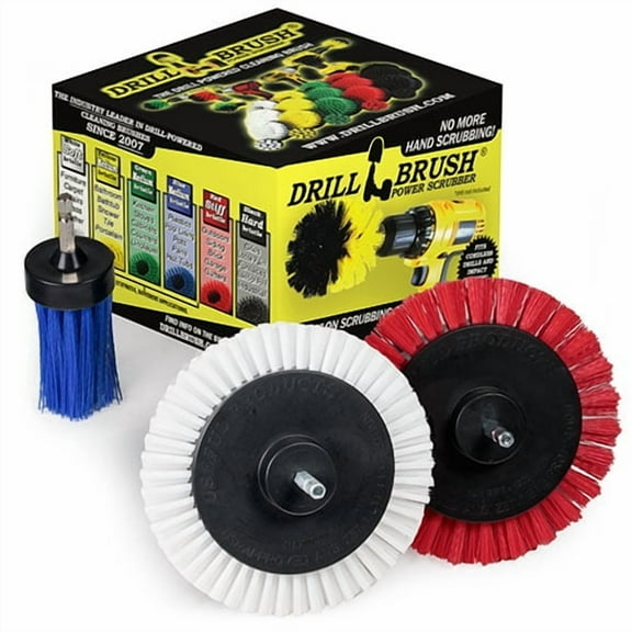 Narrow Gap Cleaner Brush - Concrete Scrubbing Tool - Crevice Brush For Drill - Car Detailing Drill Brushes - Window Track Cleaning Tools - Crevice Cleaning Brushes for Household Use - Gap Cleaner Kit