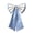 Blue and white, variant on Wedding Dress Bowknot Detachable Waist Ornament Bowknot for Stage Show Elegant