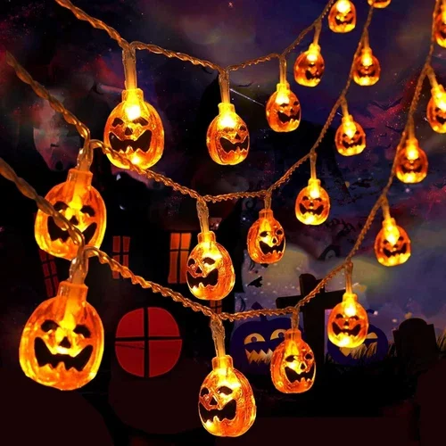 10Ft Halloween 20 Led String Lights Waterproof Outdoor Indoor Fairy Decor