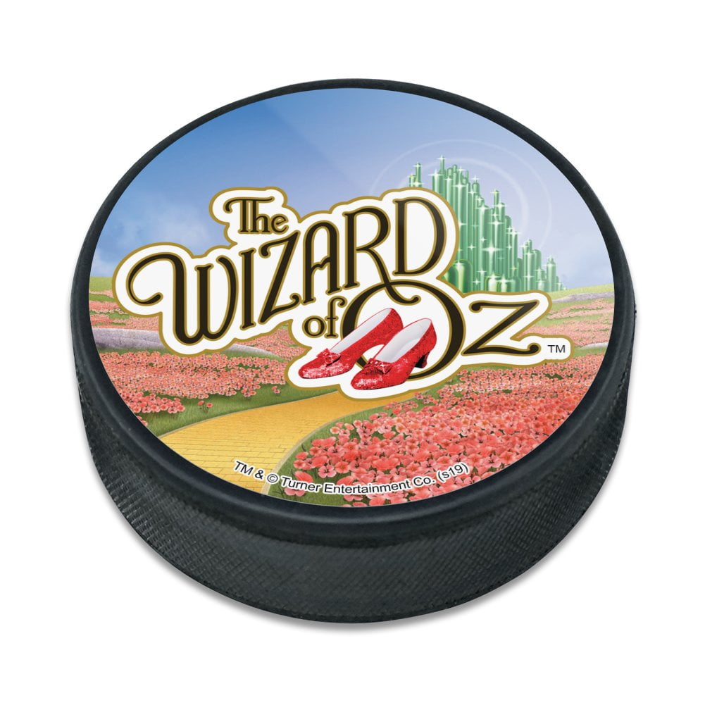 The Wizard of Oz Ruby Slippers Logo Ice Hockey Puck