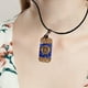 thumbnail image 4 of Collar con colgante de chakras, generador de energía Reiki, piedra natural Reiki Cuerda de cuero PU, 4 of 9