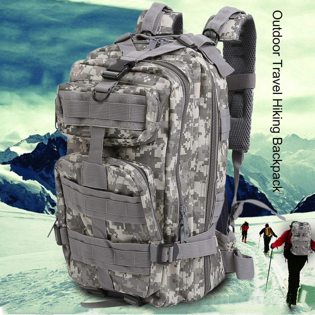 Men Canvas Backpack Camping Travel Hiking Bag Sports Rucksack Schoolbag by