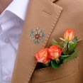 thumbnail image 2 of Jiibva Vintage Double-Headed Eagle Brooch Enamel Pin for Women Men Lapel Scarf Hat Bag Badge, 2 of 7