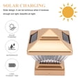 thumbnail image 2 of Outdoor Post Light Fixture Waterproof Solar Powered Light Floor Lamp Decor, 2 of 8