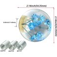 thumbnail image 3 of Flower stick resin handle ball Car modification crafts Gear head shift handle full copper nut ball (indigo), 3 of 4