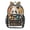 Retro Panda Art, variant on Clear Backpack Heavy Duty PVC Transparent Backpack for College Workplace, Retro Nautical Sailboat