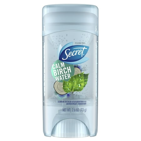 Secret Clear Gel Antiperspirant and Deodorant Calm Birch Water 2.6 Oz.