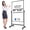 Black, variant on Rolling Whiteboard, Double Sided Dry Erase Board Height Adjustable Whiteboard with Stand for Office Classroom (48" x 32")