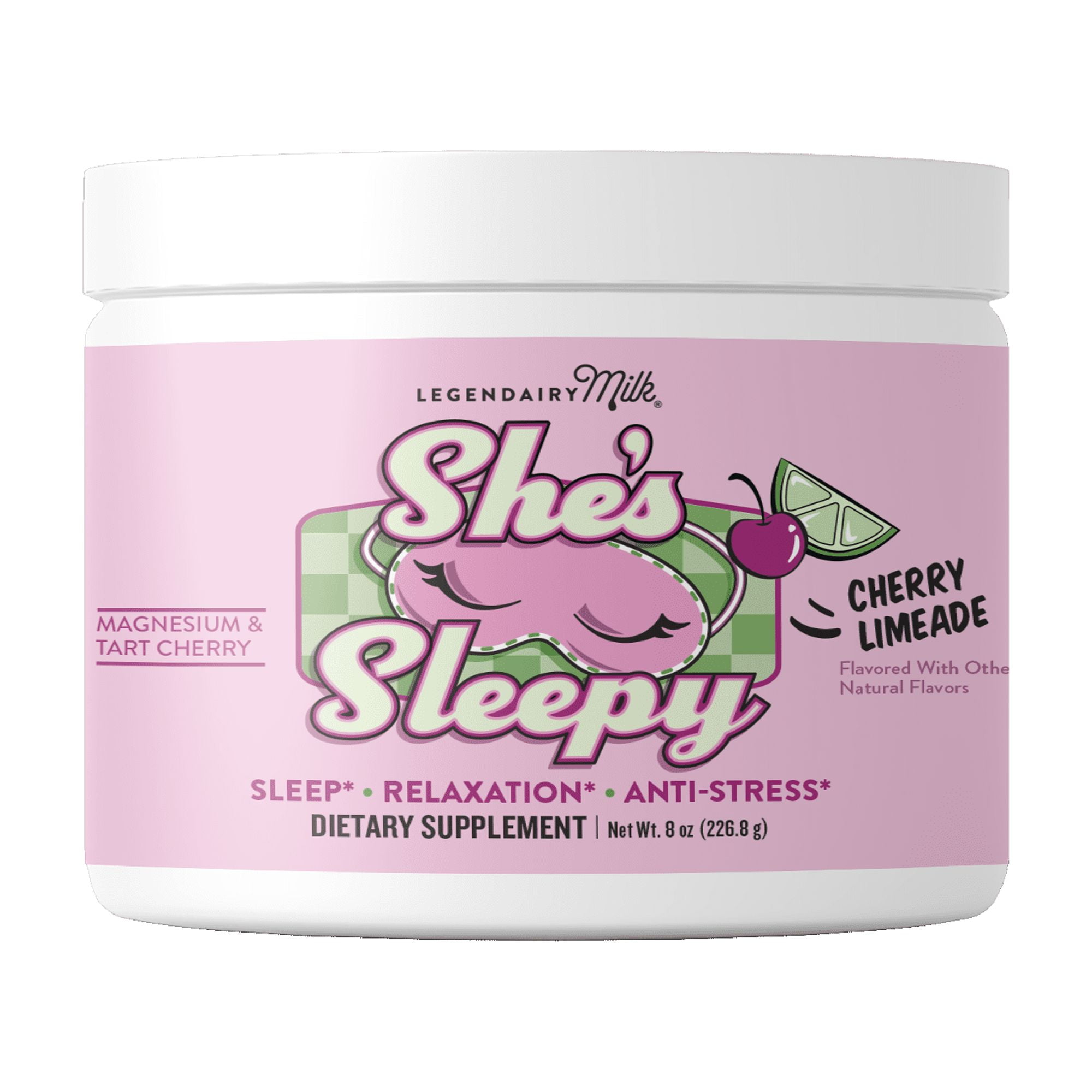 Legendairy Milk She's Sleepy Nightly Sleep Aid Drink Mix Cherry