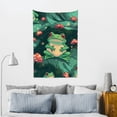 thumbnail image 5 of Creowell Frog Mushrooms Forest Wall Hanging Tapestry 100% Polyester 40x60in, 5 of 6