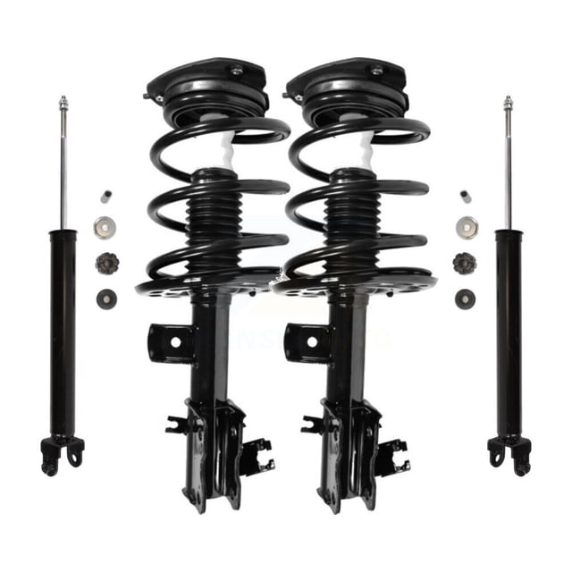 Transit Auto Front Rear Complete Suspension Shocks Strut and Coil Spring Mount Assemblies Kit for Car Nissan Altima Excludes Hybrid - Left Right Side (Driver Passenger) K78M-100115