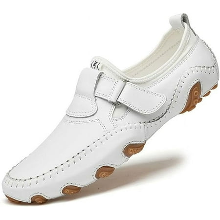 Mens Casual Leather Loafers Shoes Penny Loafers Moccasin Flats Boat Shoes