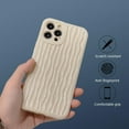 thumbnail image 4 of 3D Water Ripple Pattern Case for iPhone 12 Pro Max, Solid Color Cute Curly Waves Shape Phone Cover Raised Camera Protection Slim Soft Shockproof TPU Bumper Case for Girls Women - White#2, 4 of 18