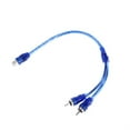 thumbnail image 5 of Car Audio Cable 1 Female To 2 Male For Rca Adapter Wire Splitter Signal Connector 1Pcs, 5 of 6