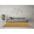 thumbnail image 3 of Ahgly Company Indoor Round Abstract Brown Modern Area Rugs, 5' Round, 3 of 4