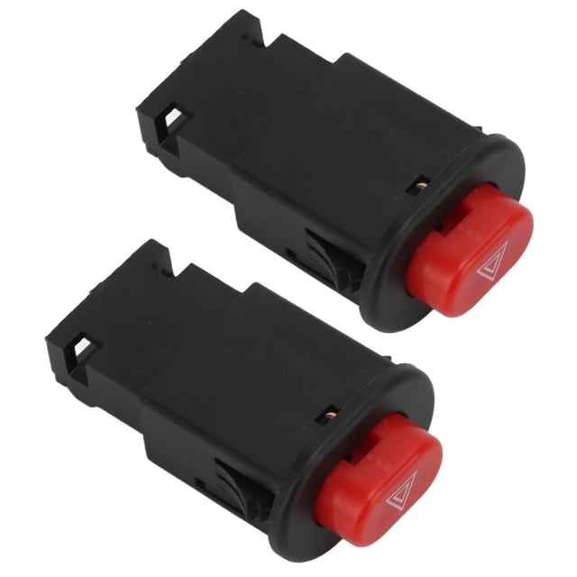 Botón de Interruptor de Luz de Advertencia ANGGREK Impermeable de 3 Cables Para Moto Scooter