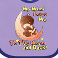 thumbnail image 4 of Inktastic My Mimi Loves Me to the Moon and Back Boys or Girls Baby Bib, 4 of 4