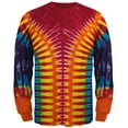 thumbnail image 1 of V-Pattern Tie Dye Long Sleeve T-Shirt - Large, 1 of 1