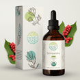 thumbnail image 3 of HerbEra Schisandra Tincture, Organic Herbal Dietary Supplement for Stress and Liver Support, Certified Organic Schisandra (Schisandra chinensis) Dried Berry Extract, Natural, Alcohol-Free, Drops 4 oz, 3 of 9