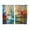 Turquoise Gray Green Red Orange, variant on Nautical Boat Kitchen Curtains 84 Inch Length, Colorful Abstract Grunge Art Painting Grommet Top Bedroom Living Room Curtains, Light Filtering Cafe Curtain Drapes 2 Panels Set 104''x84''