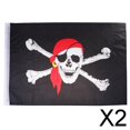 thumbnail image 1 of Pirata con bandera de pañuelo rojo Hugo Decoraciones 60x90cm Poliéster 2 piezas, 1 of 7