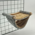 thumbnail image 5 of Winter Warm Rat Hammock, Double Layer Hanging Birds Nest Bed with Warm Fleece, Bird Cage Stand Perch, Hideaway Cave Tent, Sleep Bed Cage Accessories for Rat, Guinea Pig, Chinchilla, 5 of 6
