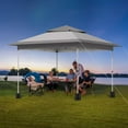 thumbnail image 4 of LAZY BUDDY 12'x12' Pop up Canopy Tent, Instant Outdoor Canopy Ez Set-up Pop up Tent Gazebo for Camping, Picnic, with Wheeled Bag, 4 of 11