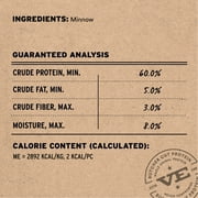 Vital Essentials Freeze Dried Minnows Dog Treats | Single Ingredient | Grain Free Treats for Dogs, 1 oz bag