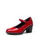 thumbnail image 1 of Zapatos DREAM PAIRS EDENIA Mary Jane Rojo Tacones Bajos de Bloque, 1 of 8