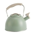 thumbnail image 3 of Whistling Kettle Sounding Kettle with Wooden Handle 3L Large Capacity Picnic Tea Pot Gifts for , Light Green, 3 of 7