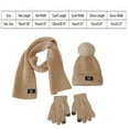 thumbnail image 6 of Herrnalise 3Pcs Kids Hat Scarf and Snow Gloves Set, Winter Knit Warm Soft Pom-Pom Beanie Outdoor for Boys Girls and Toddlers, 6 of 6
