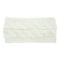 thumbnail image 1 of Diadema Qarigey para invierno y otoño, Protector de cabeza de ganchillo a prueba de viento, orejeras gruesas ajustables para mujer, Accesorio para el cabello Blanco, 1 of 6