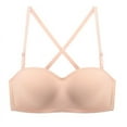 thumbnail image 1 of Soutien-gorge Invisible pour Femmes à Bretelles Convertibles Sans Armature, Section Fine, Effet Rassembleur, Antidérapant, 1 of 8