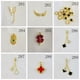 thumbnail image 3 of Colgante con microincrustaciones de cobre, accesorios de joyería para hacer uno mismo, borla, trébol de cuatro hojas, mariposa, collar de acero de titanio, lazo, chapado en oro real, 3 of 6