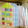 thumbnail image 4 of Armario con 16 bolsillos, bolsa colgante transparente, sujetador, ropa interior, estante de papelería, almacenamiento, ahorro de espacio, organizador ordenado, 4 of 5