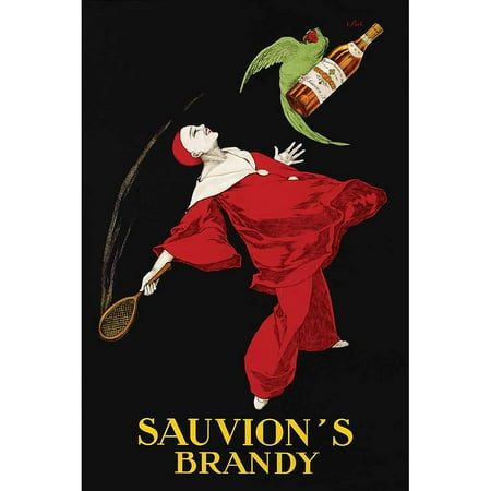 Cappiello Sauvion's Brandy Vintage Advertising Art Print