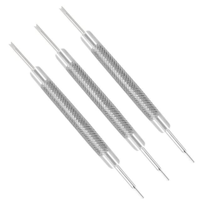 Herramientas de pasadores de doble punta, herramientas de barra de resorte para reloj, Kit de reparación de correa de muñeca, herramientas de reparación de mesa, 3 uds.