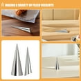 thumbnail image 7 of Masteelf Stainless Steel Conical Cream Horn Molds for Baking Pastry Tools NonStick Easy to Clean Silver, 7 of 7