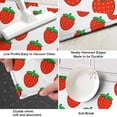 thumbnail image 3 of Red Strawberry Plants White Pattern Kitchen Rug Mat,Kitchen Runner Rugs Non Skid Washable,Decorative Kitchen Floor Mats for Kitchen,Sink,Laundry,17"X47", 3 of 5