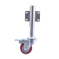 thumbnail image 2 of Rueda de soporte de puerta perfecl de metal flexible con resorte duradera Rojo, 2 of 8