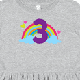 thumbnail image 4 of Inktastic 3rd Birthday Rainbow Number 3 Girls Toddler Dress, 4 of 5