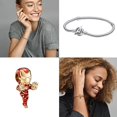 thumbnail image 4 of Disney-abalorio de plata de ley 925 para hombre araña, pulsera Pandora Original, película, personaje de Anime, cuentas, 4 of 4
