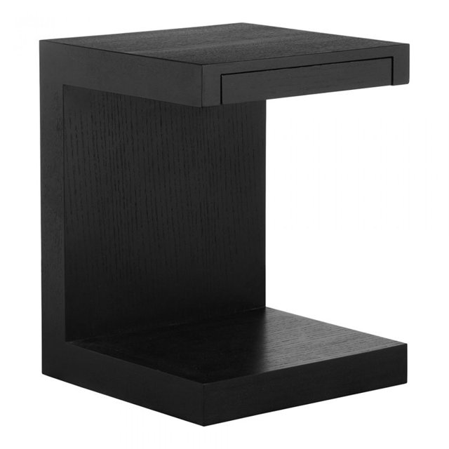 Moe's Home Collection Tago Side Table, Black Oak