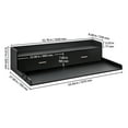 thumbnail image 6 of KFFKFF Laundry Room Organizer with Dual Drawers and Double Layer Shelf, 54" x 27" Wood Constructed Washer-Dryer Top, Equipped with Anti-Skid Pads, Water-Resistant Black Laundry Surface, 6 of 9