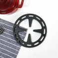 thumbnail image 5 of Jinghui - Alfombrilla aislante pequeña de hierro fundido esmaltado para cocina, mesa de comedor, mantel redondo, posavasos, hermoso, 12 cm, 5 of 5