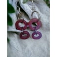 thumbnail image 3 of Double Down on Style: Sea Glass Hoop Earrings Made for a Statement, 3 of 5