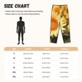 thumbnail image 3 of Fotbe Golden Sunflower In Field Pantalones de Pijama para Mujer, Pantalones de Dormir, Pantalones Pj con Cordón y Bolsillos-Small, 3 of 6