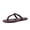 Chocolate, variant on Trio Flip Flops for Women, Comfortable Beach Sandals with Braided Thong Strap, Memory Foam Footbed and Metallic Ring Accents