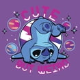 thumbnail image 2 of Girls Lilo & Stitch Cute But Weird T Shirt, 2 of 4