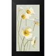 thumbnail image 2 of Novak, Shirley 9x14 Black Modern Framed Museum Art Print Titled - White on White Poppies Panel I, 2 of 5